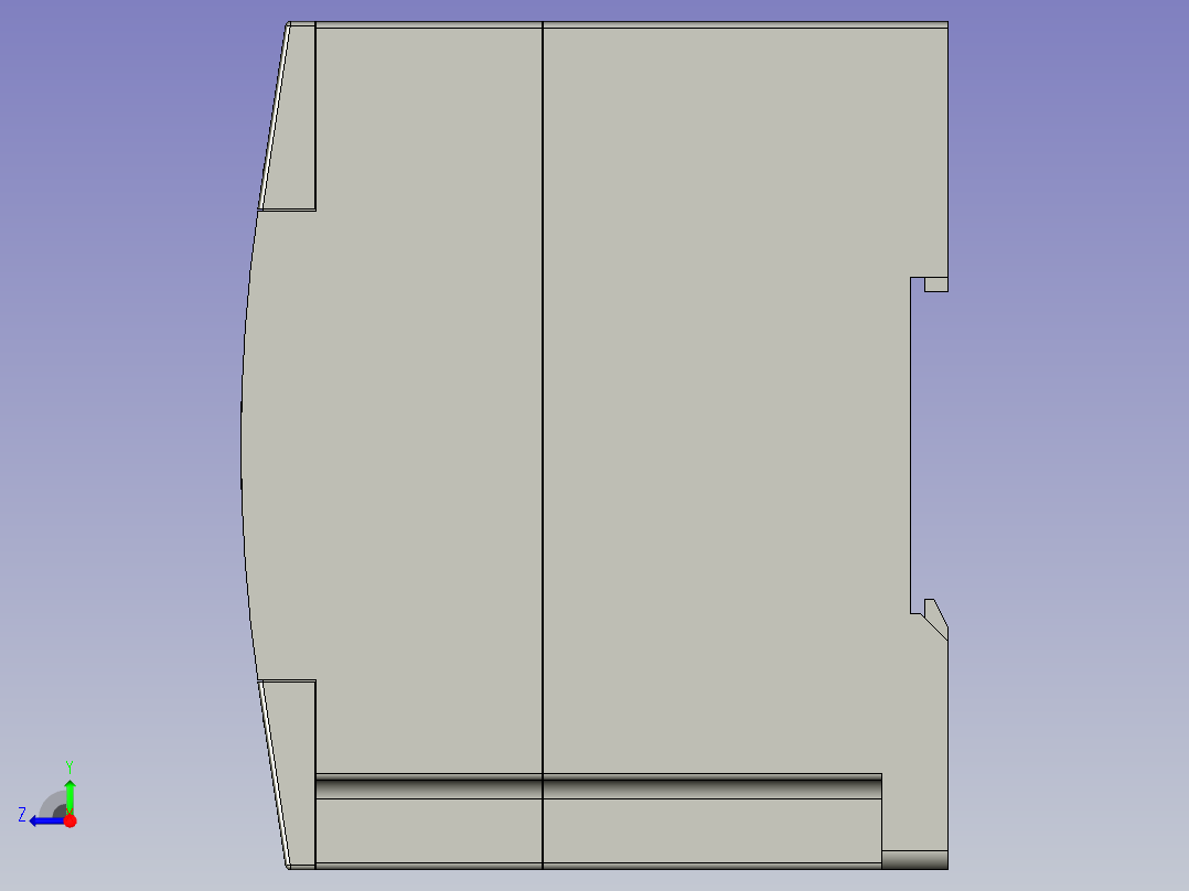PLC主机汇川H1U-1410MR-XP右视图