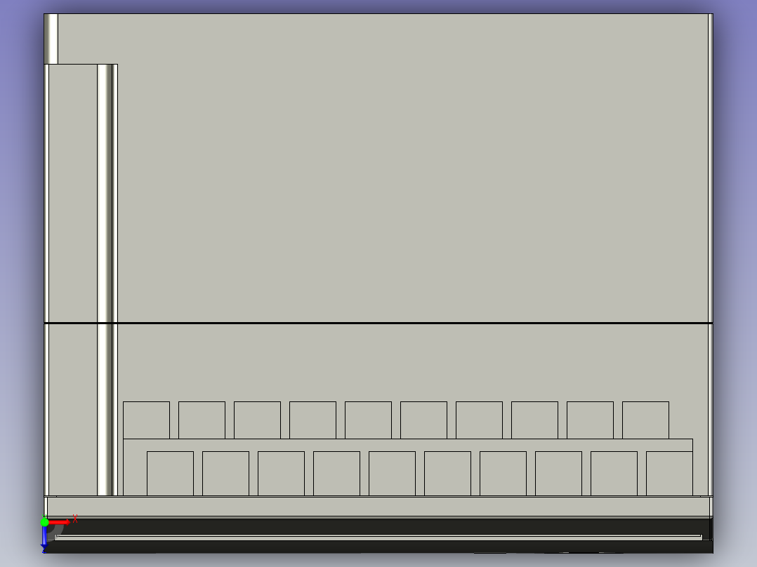 PLC主机汇川H1U-1410MR-XP俯视图