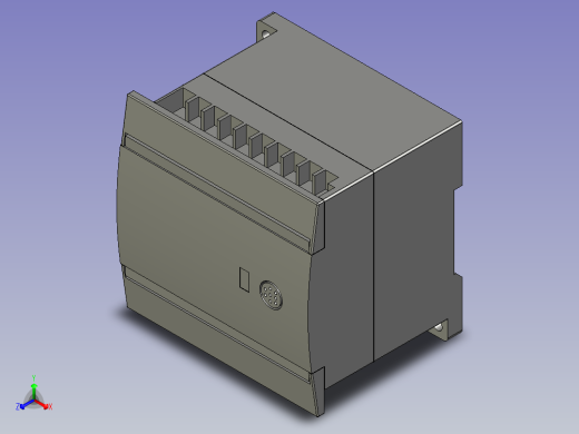 PLC主机汇川H1U-1410MR-XP正等轴测缩略图