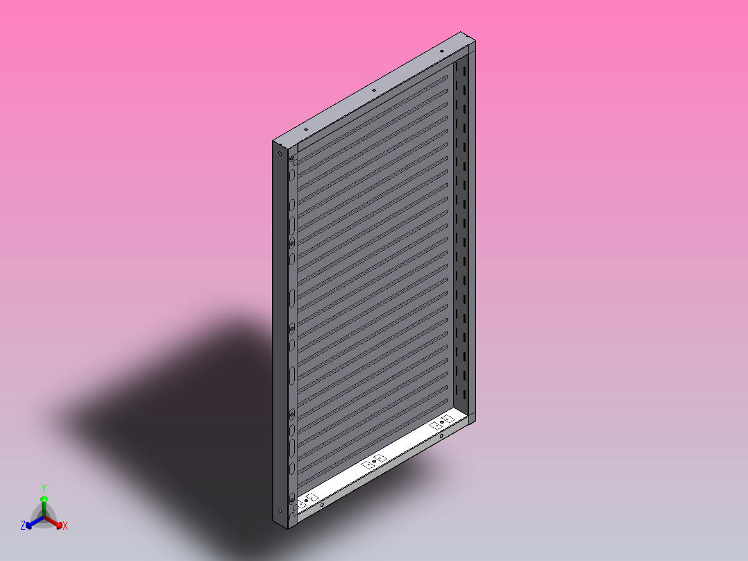 非标机械钣金结构件主视图