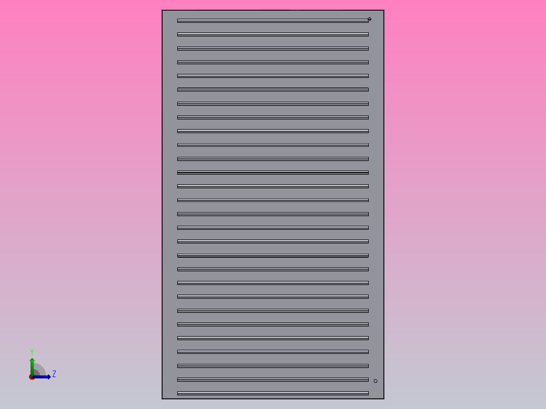 非标机械钣金结构件左视图