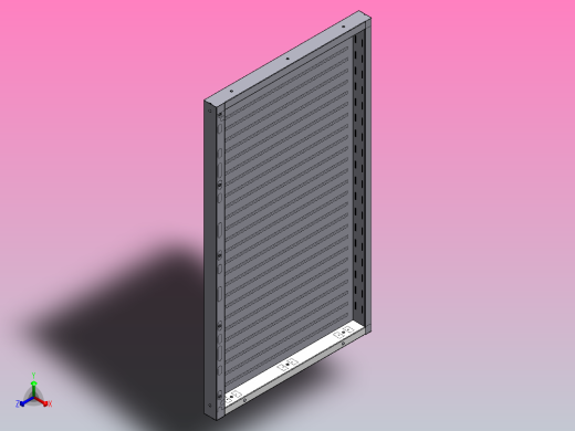 非标机械钣金结构件正等轴测缩略图