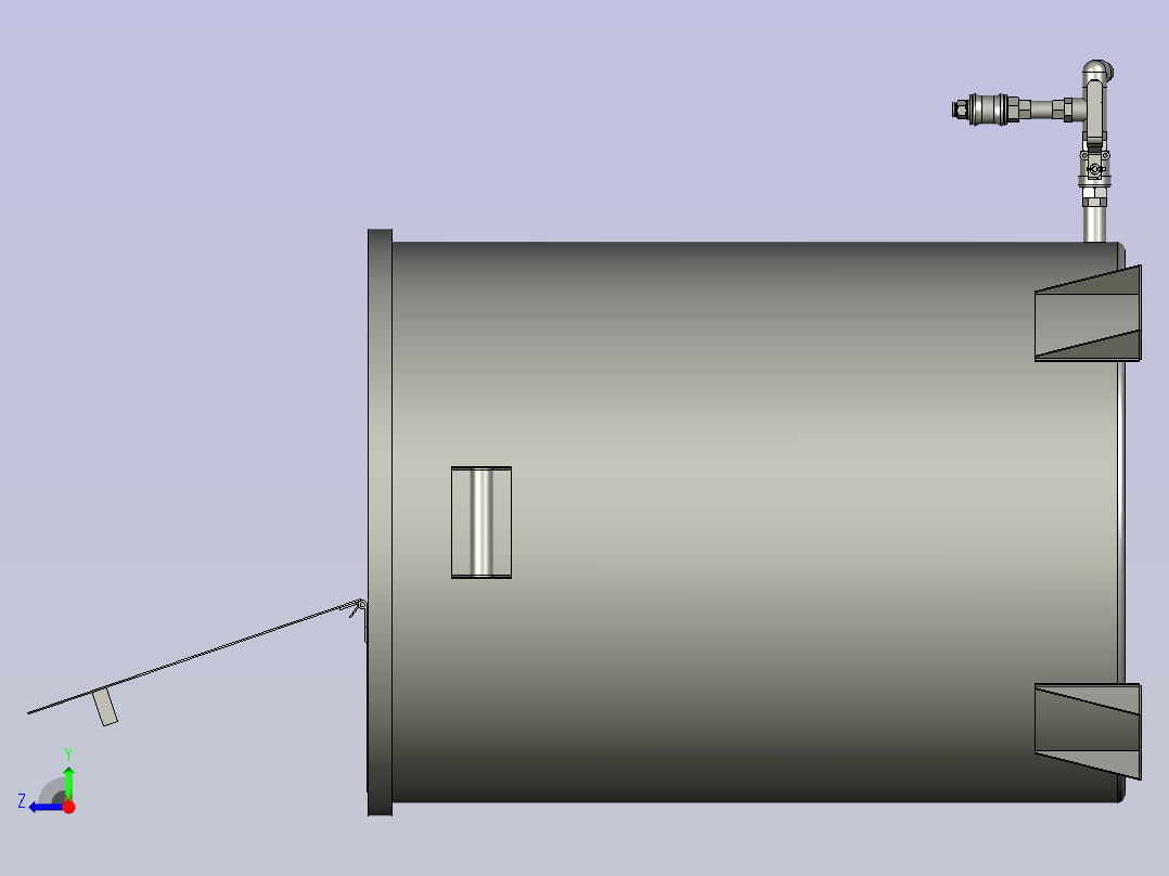 32DE-G02-11石蜡预熔罐右视图