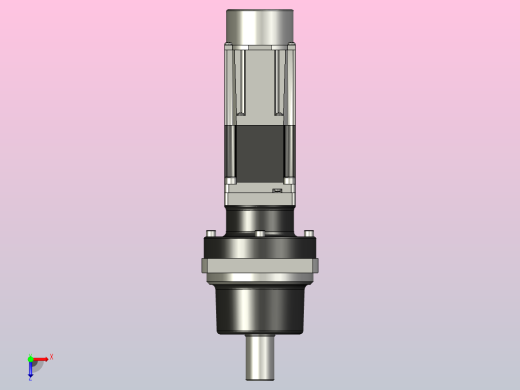 带制动器的行星齿轮电机HK-KT13BG1，齿轮比i=5俯视缩略图