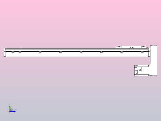 滚珠丝杠直线轴内置导轨TPA-GCR-150-2010C-L800-MP-M75-N3左视缩略图