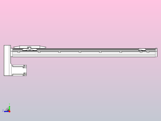 滚珠丝杠直线轴内置导轨TPA-GCR-150-2010C-L800-MP-M75-N3右视缩略图