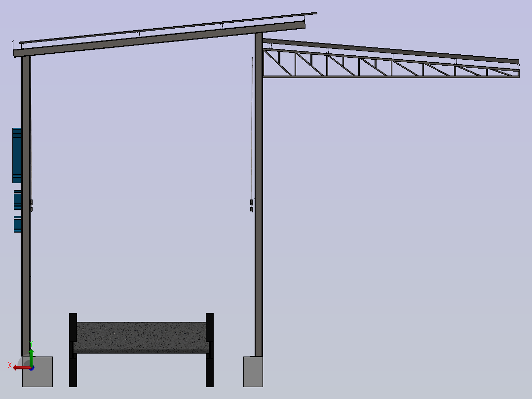 金属结构-铜后视图