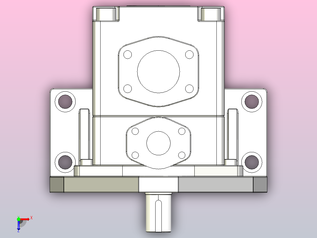 PV2R3底座安装型油泵[PV2R3-60-L-RRR]俯视图