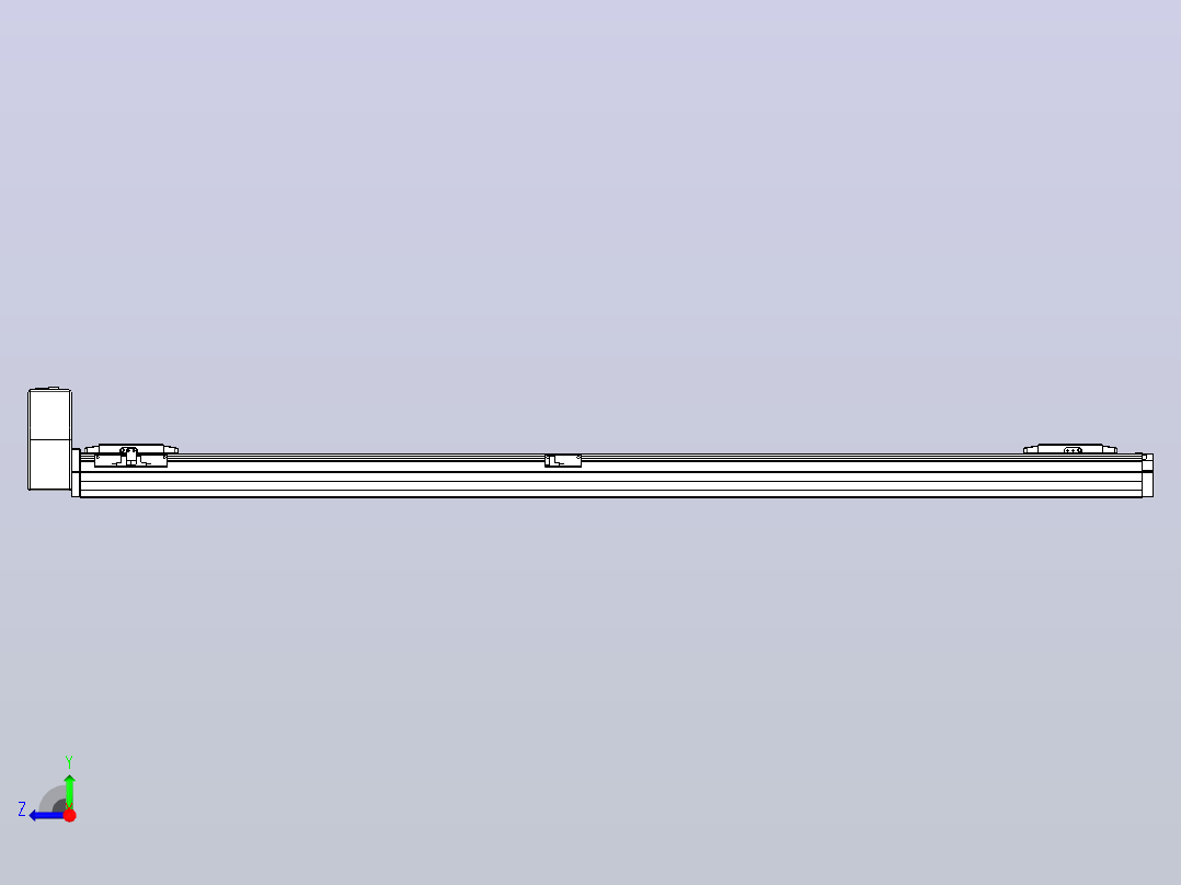 皮带直线轴双滑块型TPA-GCBS-80-P60-L600-RU-M20-N3右视图