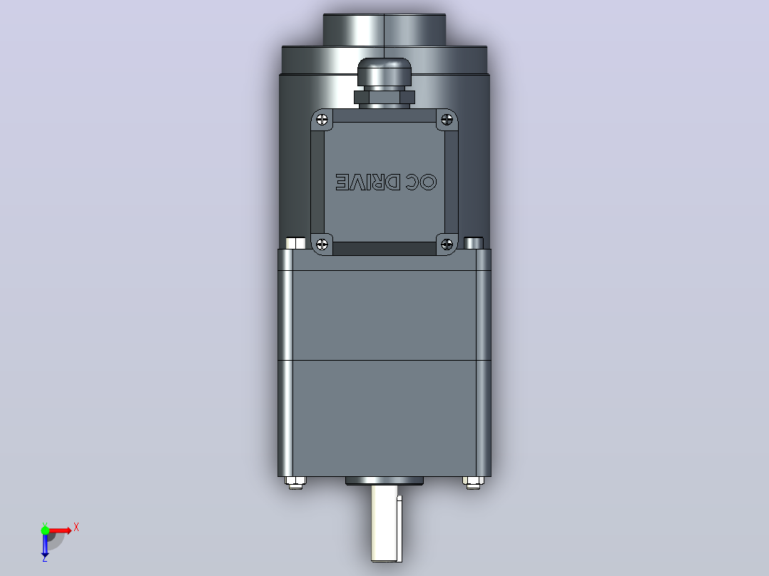 80AC(25W)微型交流（齿轴）组合型电机[80YT25WGV22H-80GM30H]俯视图