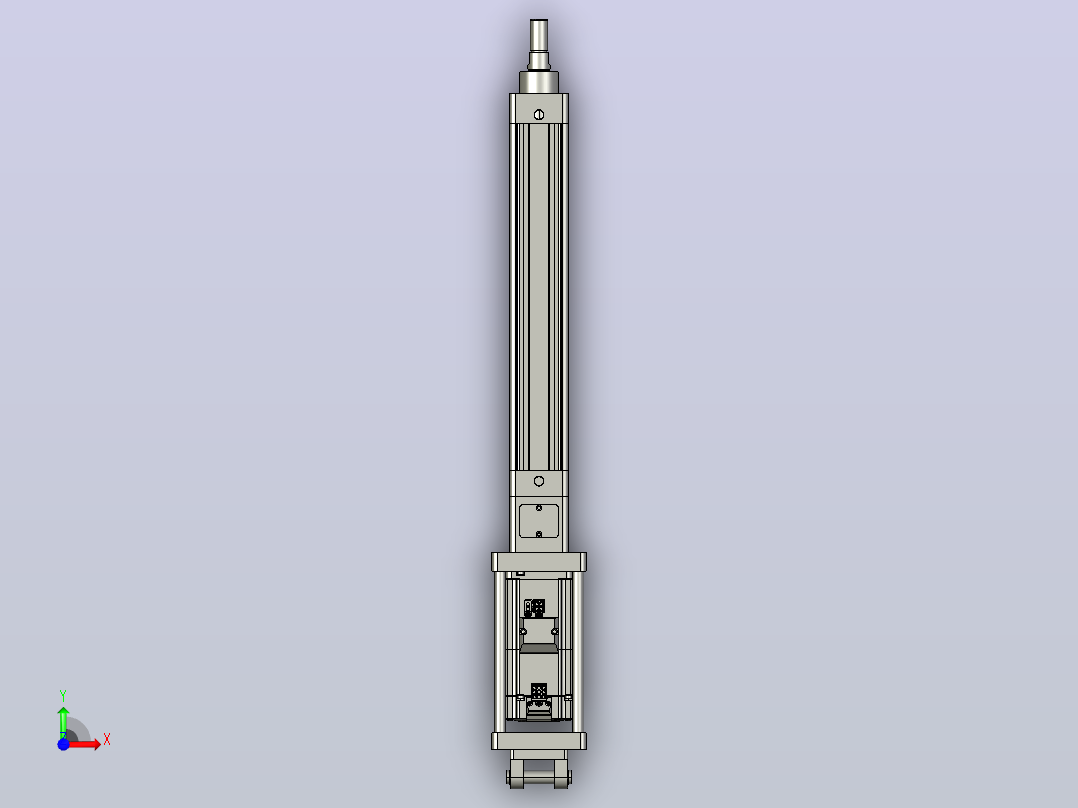 轻载电动缸TPA-ESR40-1210C-L200-M-CB-W-P40-C3前视图