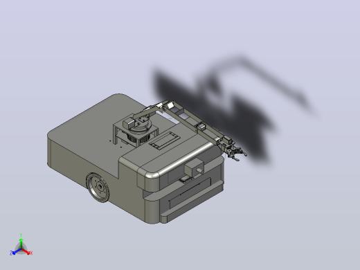 智能物料搬运小车三维+CAD+说明书