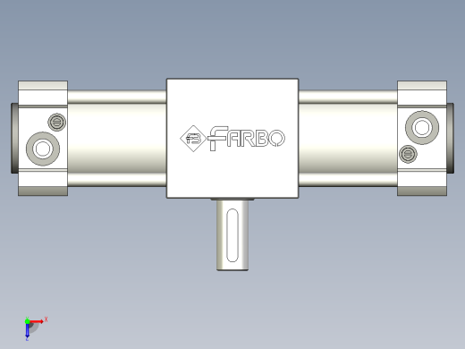 旋转气压缸FARBO T050A190俯视缩略图