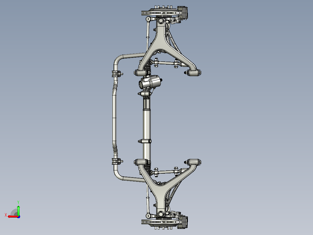 汽车悬挂系统Front Suspension Assy (Comp-NF) stp后视图