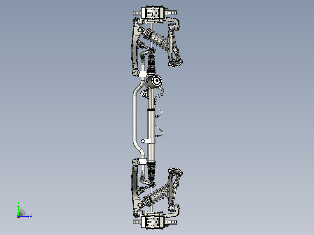 汽车悬挂系统Front Suspension Assy (Comp-NF) stp左视图