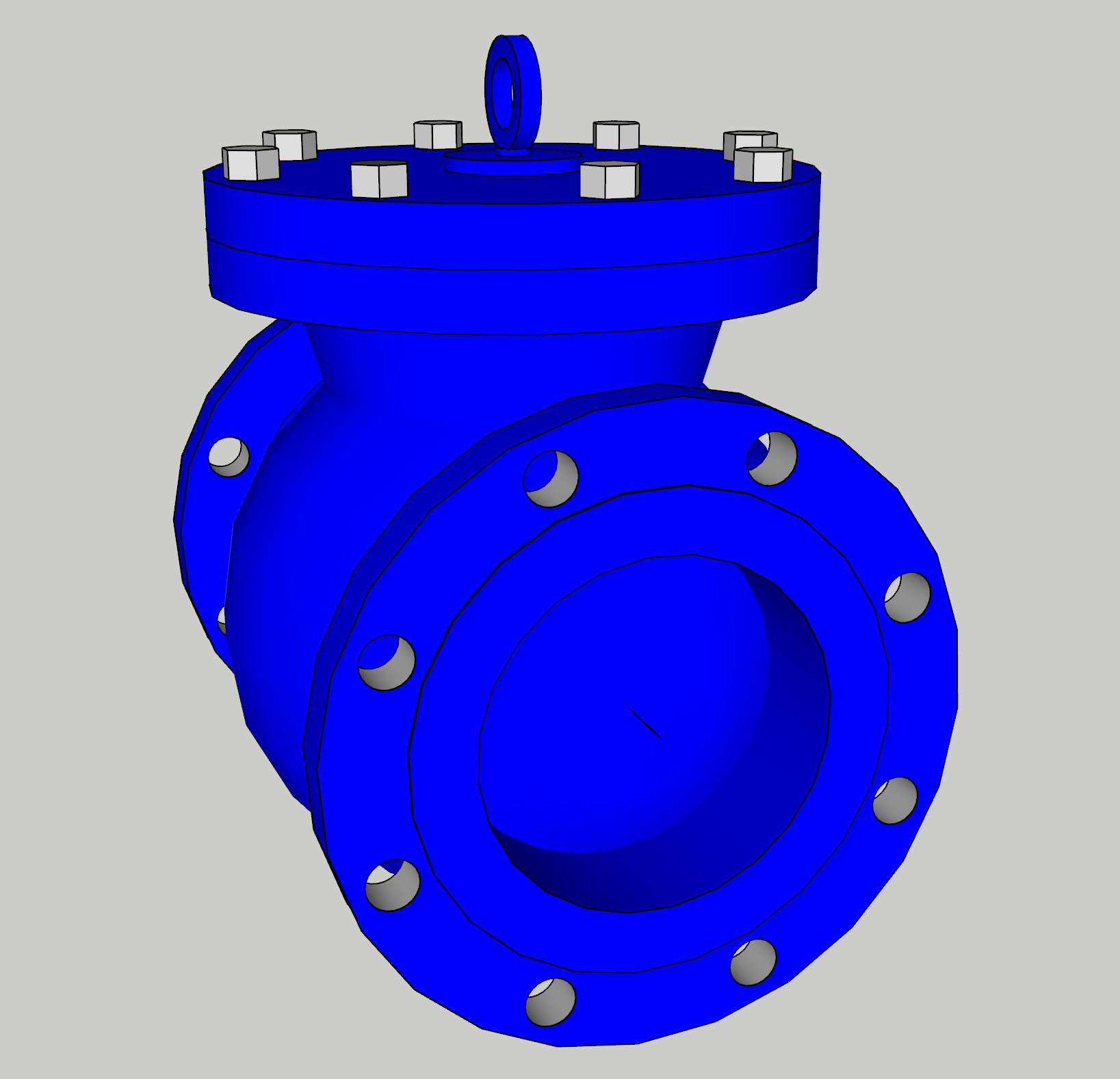 闸门式止回阀