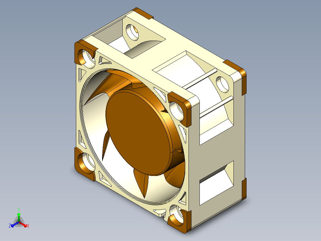Noctua 40mm毫米x 20mm毫米5v直流风扇主视图