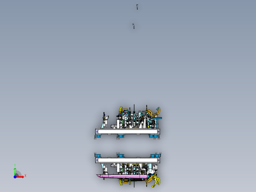 卡车驾驶室车门焊接夹具前视缩略图