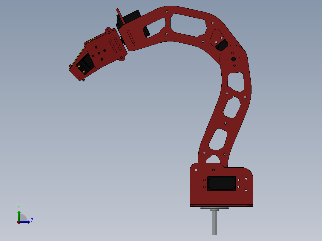 机械臂设计方案左视图