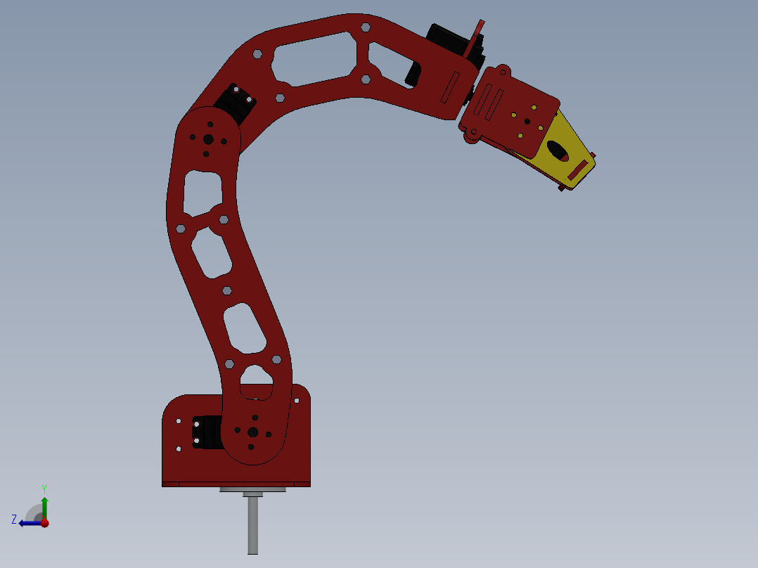 机械臂设计方案右视图
