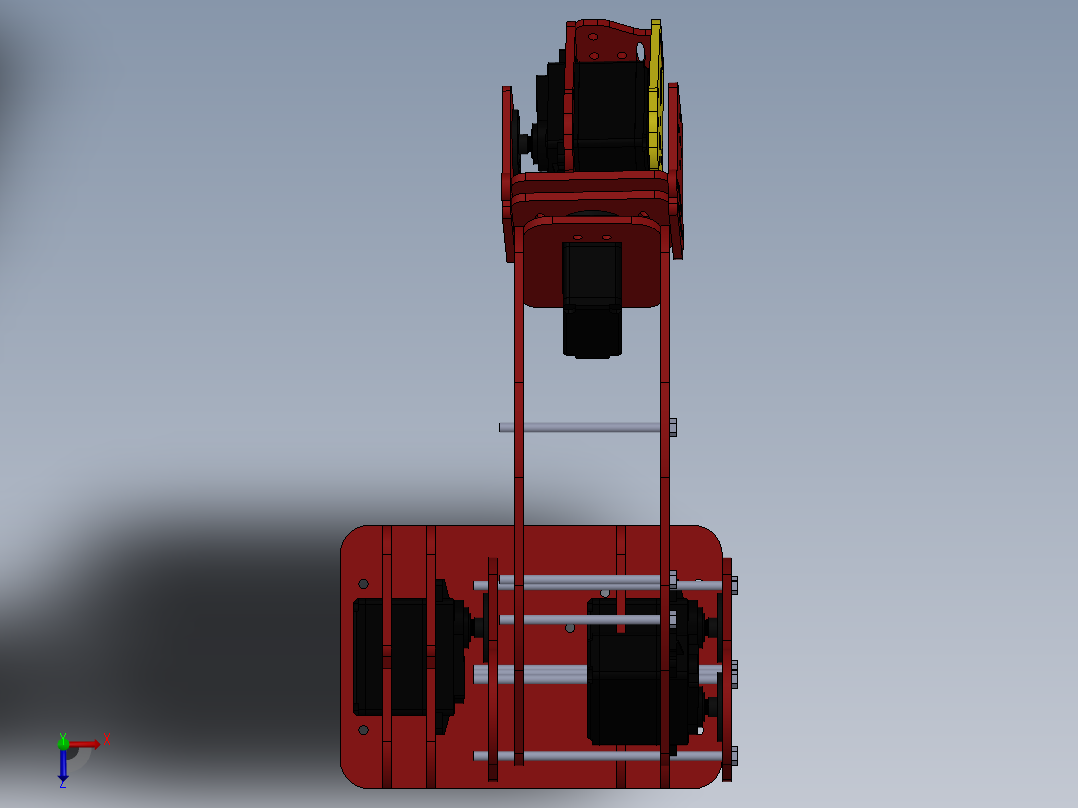 机械臂设计方案俯视图