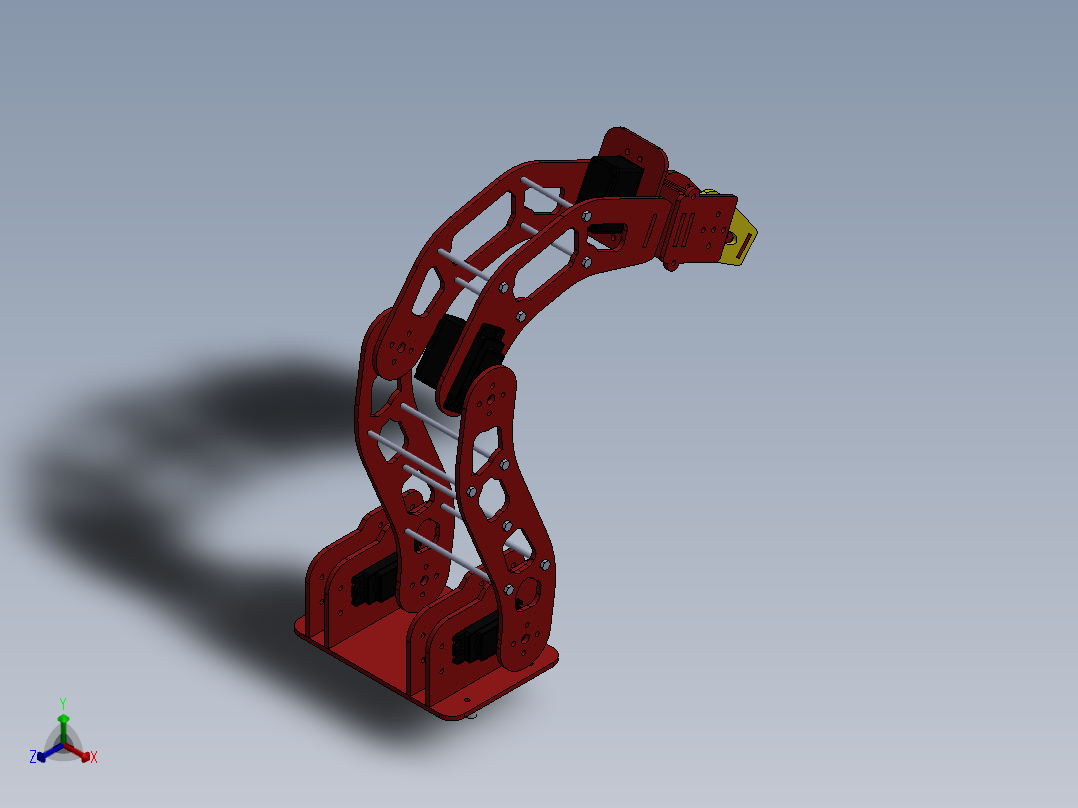机械臂设计方案正等轴测图