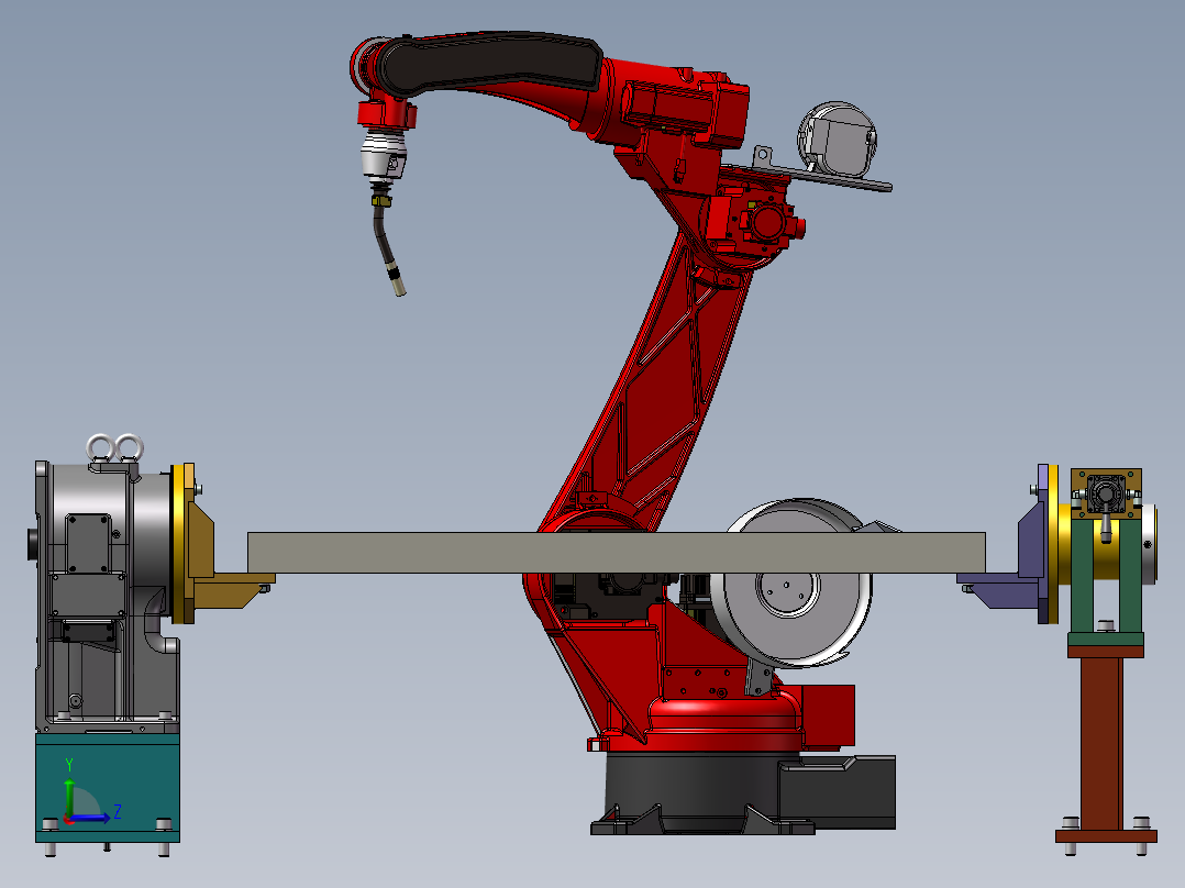 K3471-H型焊接变位机左视图