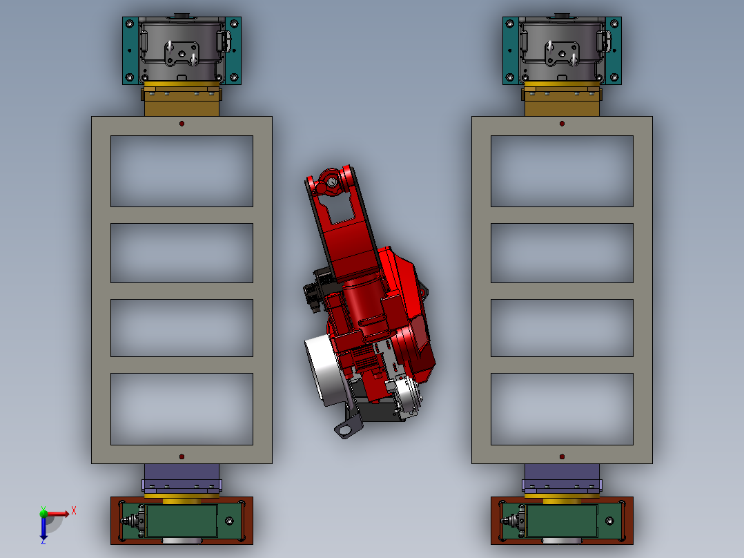K3471-H型焊接变位机俯视图