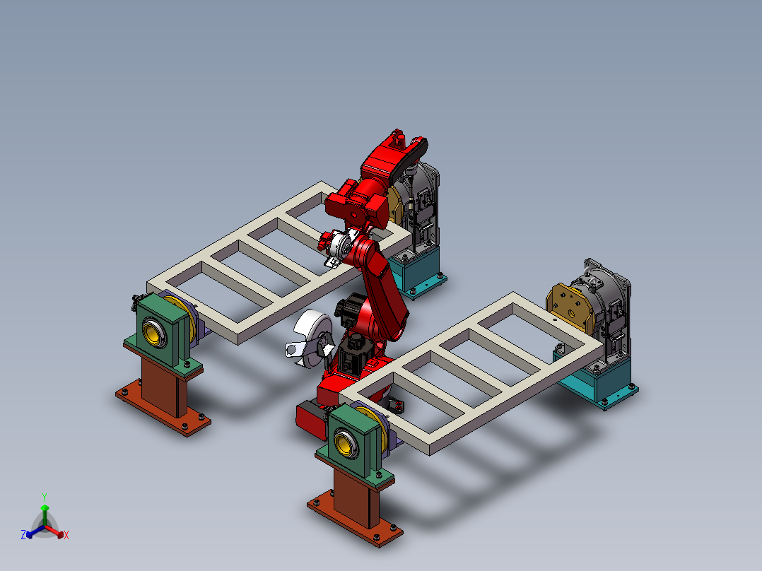 K3471-H型焊接变位机正等轴测图
