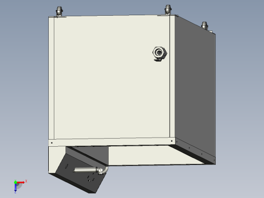 超声波清洗机3D图纸设计H392俯视缩略图