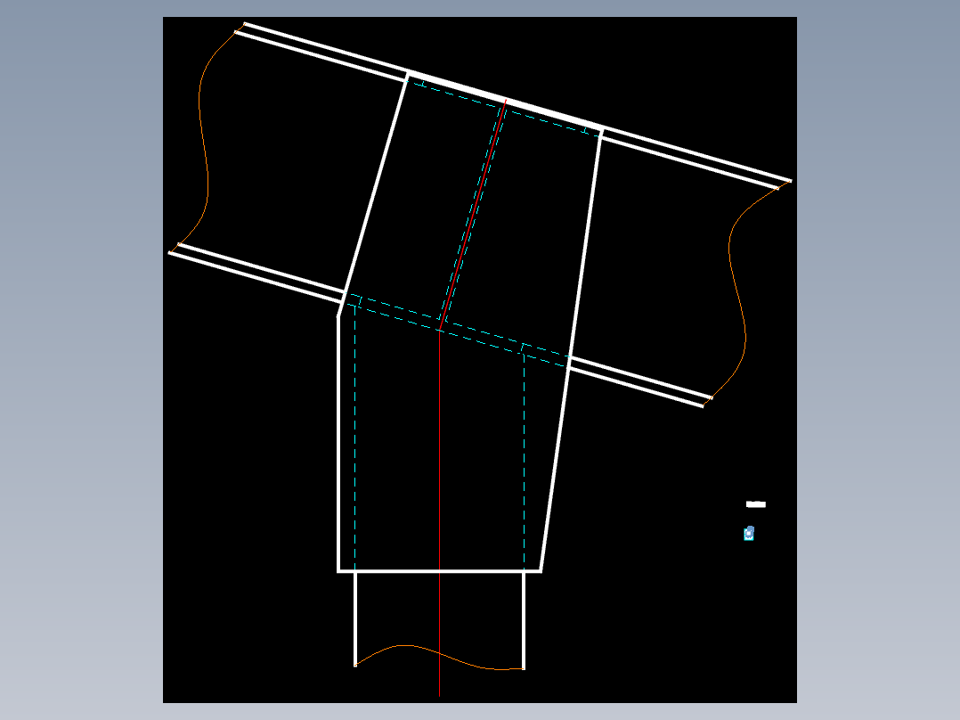 SCR反应器装配图CAD图纸烟气脱硝设备