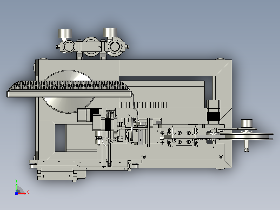 热封编带机3D模型前视图