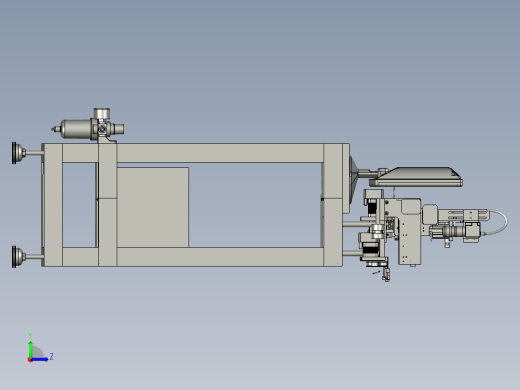 热封编带机3D模型左视缩略图