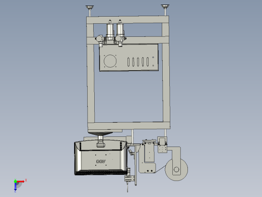热封编带机3D模型俯视缩略图
