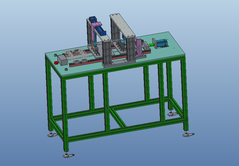 羊毛刷打磨设备（三工位）3D模型
