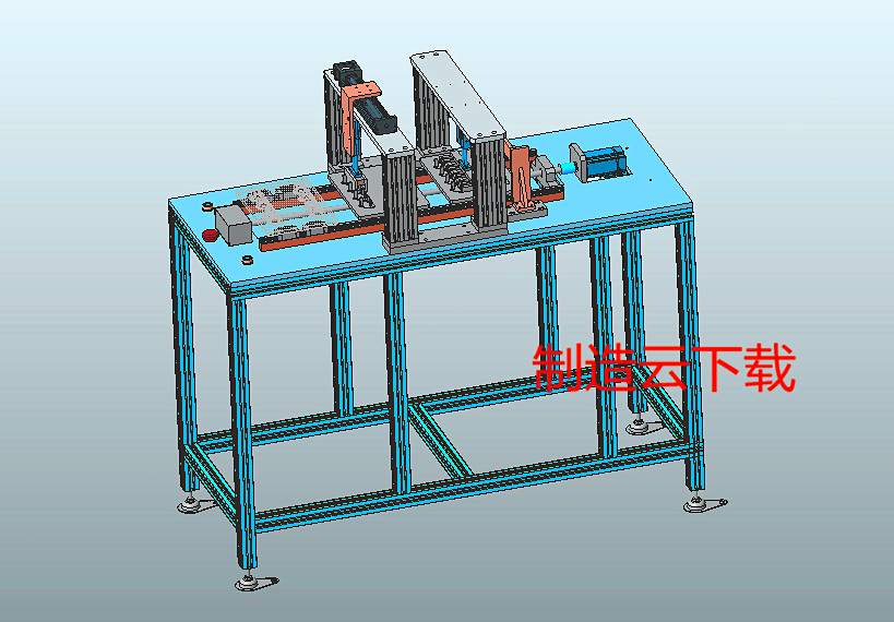 羊毛刷打磨设备（三工位）3D模型