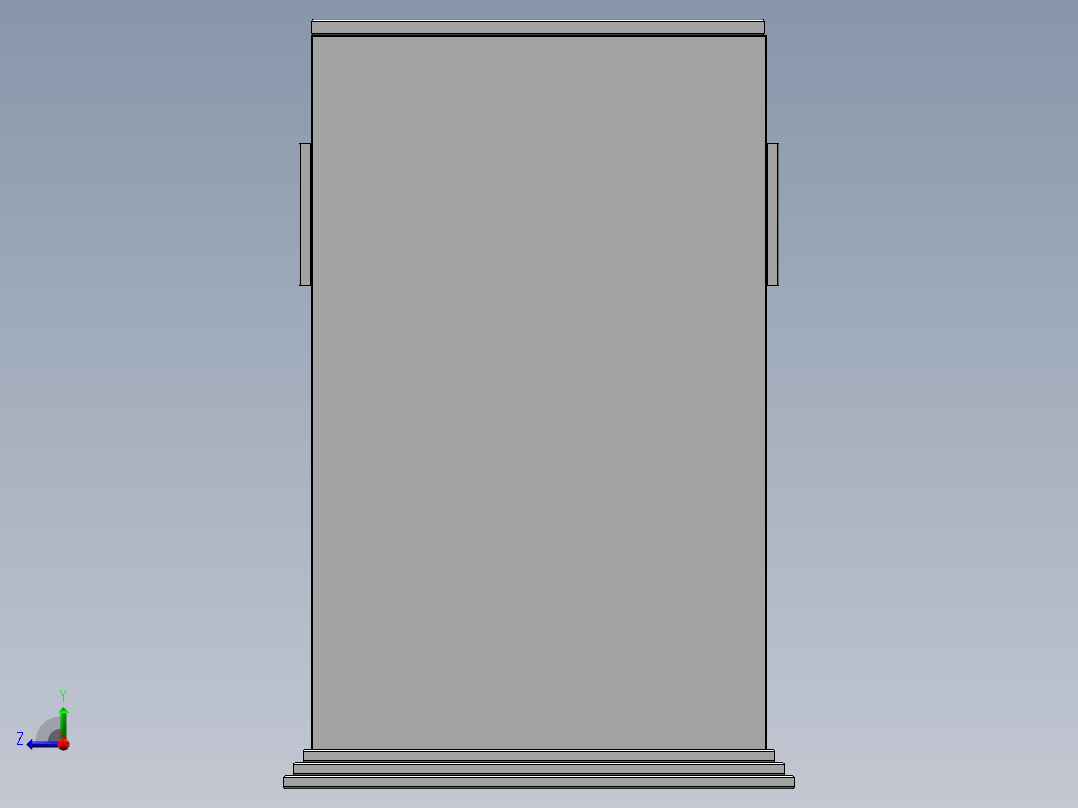 solidworks 钣金＋焊件 垃圾箱右视图