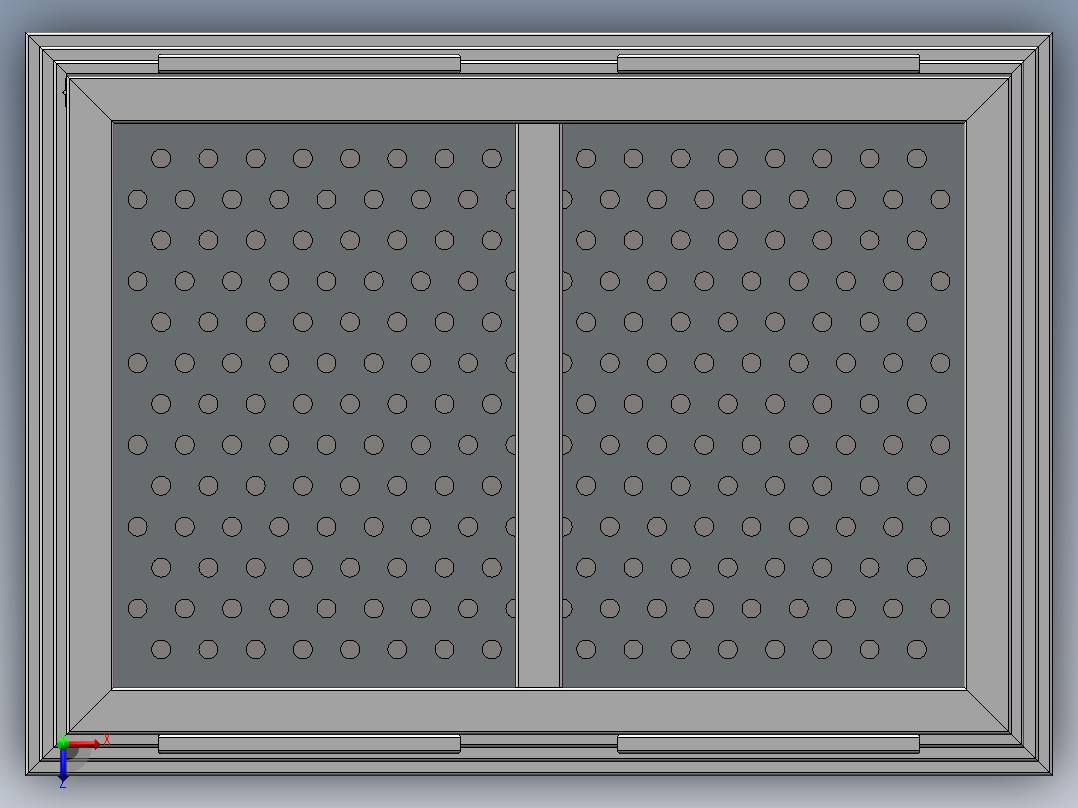 solidworks 钣金＋焊件 垃圾箱俯视图