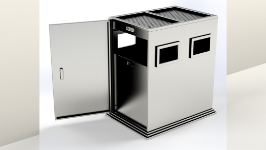 solidworks 钣金＋焊件 垃圾箱缩略图