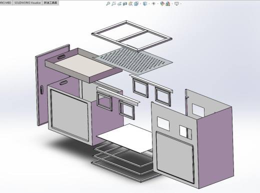 solidworks 钣金＋焊件 垃圾箱缩略图