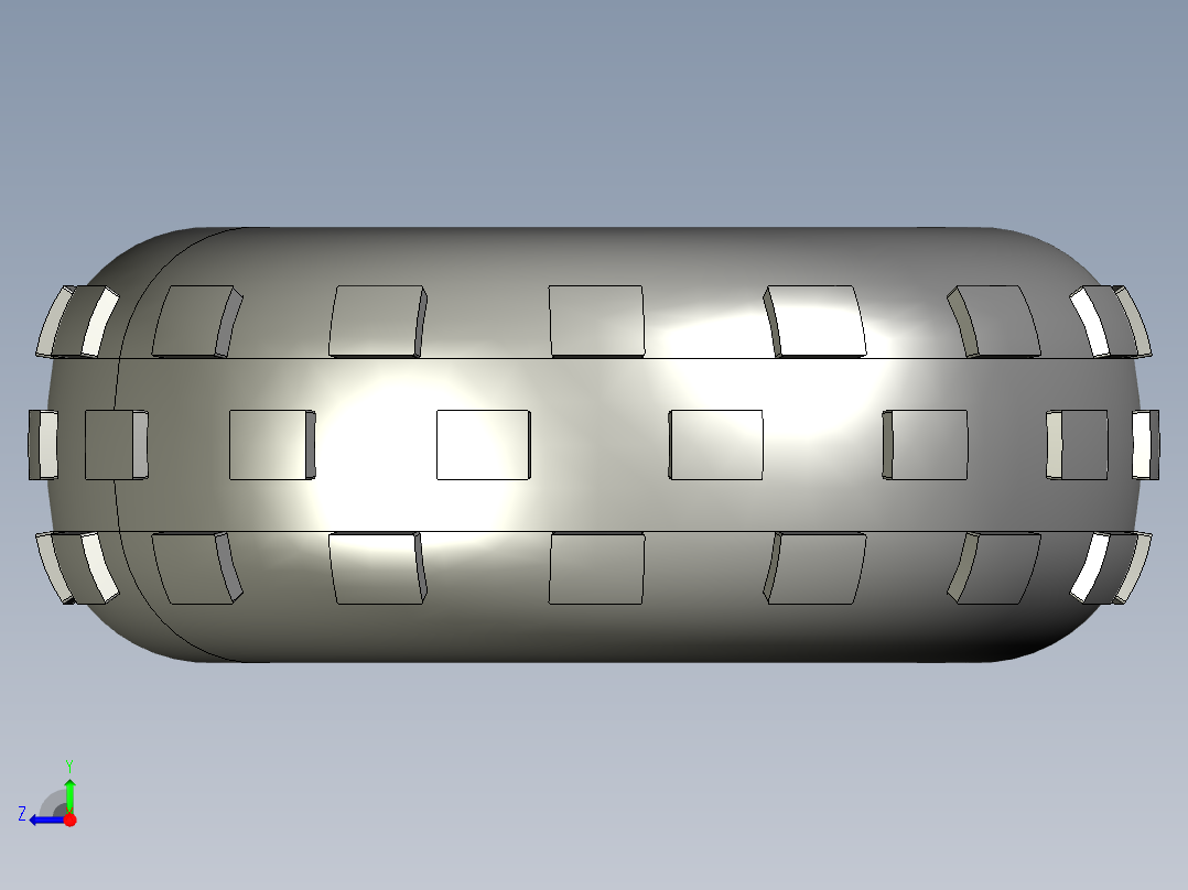 catia 汽车轮胎3d模型右视图