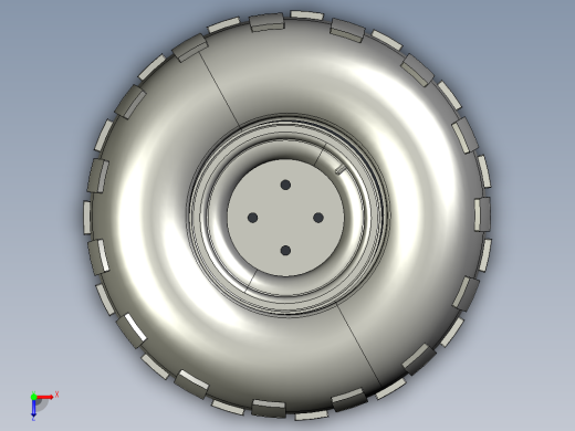 catia 汽车轮胎3d模型俯视缩略图