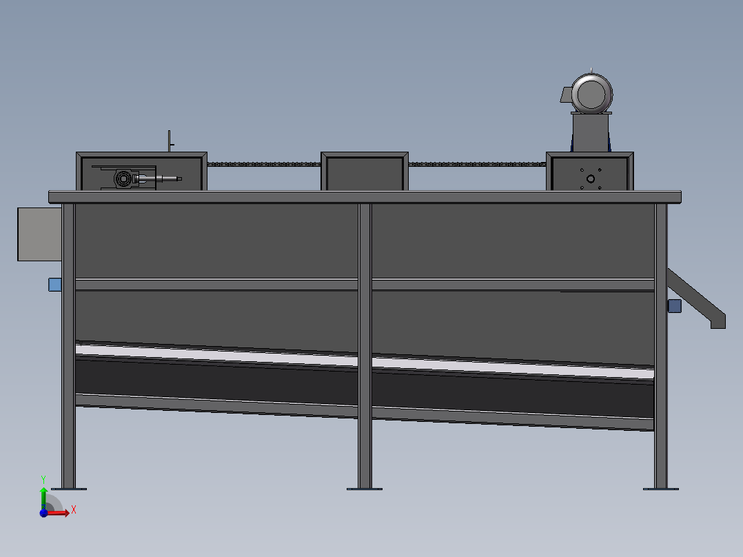 提纯分离器设计模型前视图