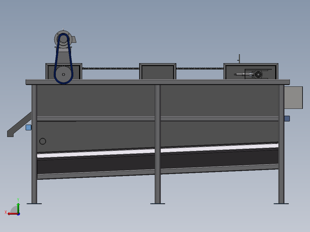 提纯分离器设计模型后视图