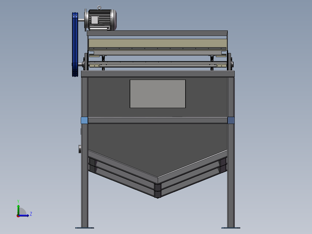 提纯分离器设计模型左视图