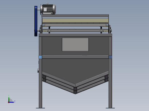 提纯分离器设计模型左视缩略图