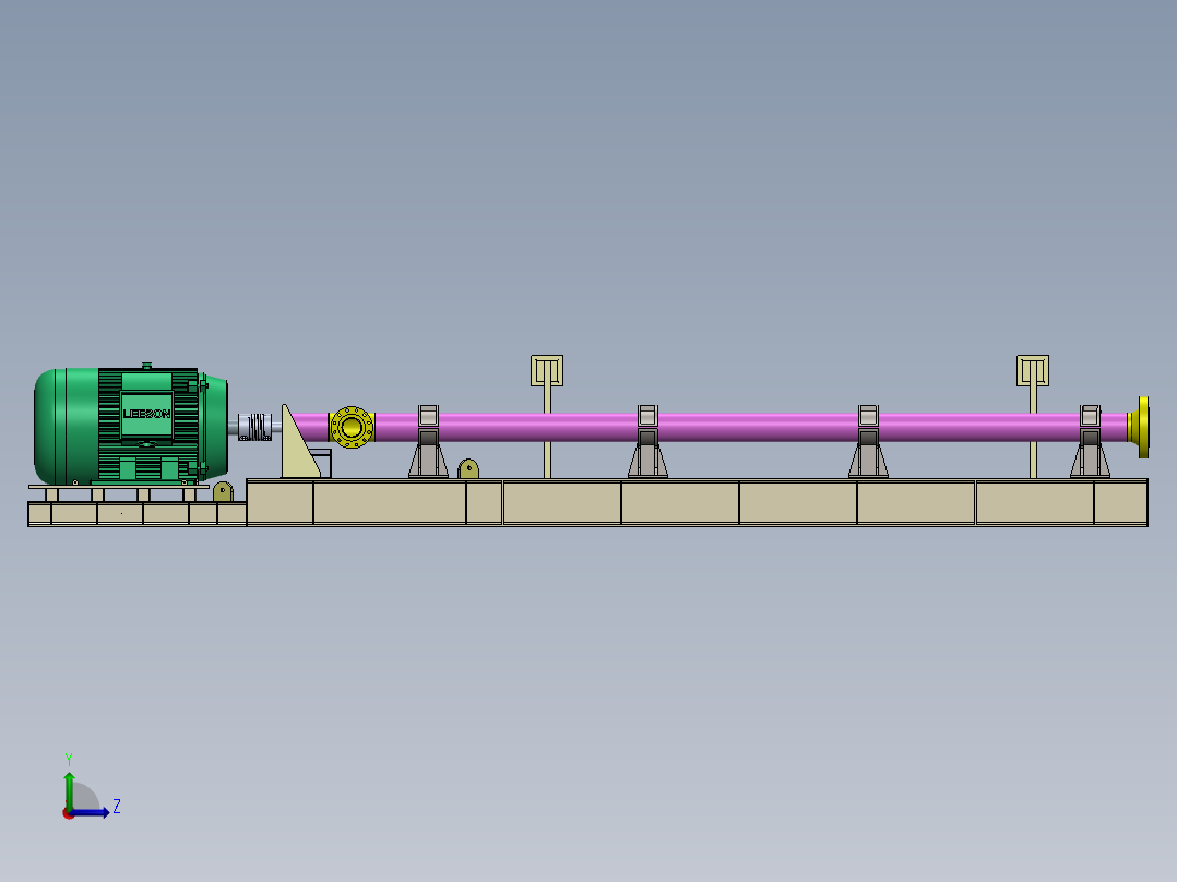 卧式泵系统SW2014左视图