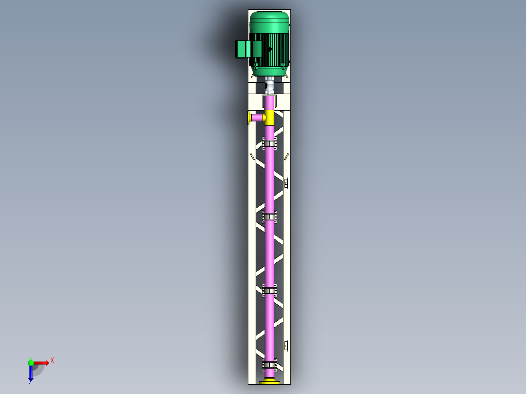 卧式泵系统SW2014俯视图