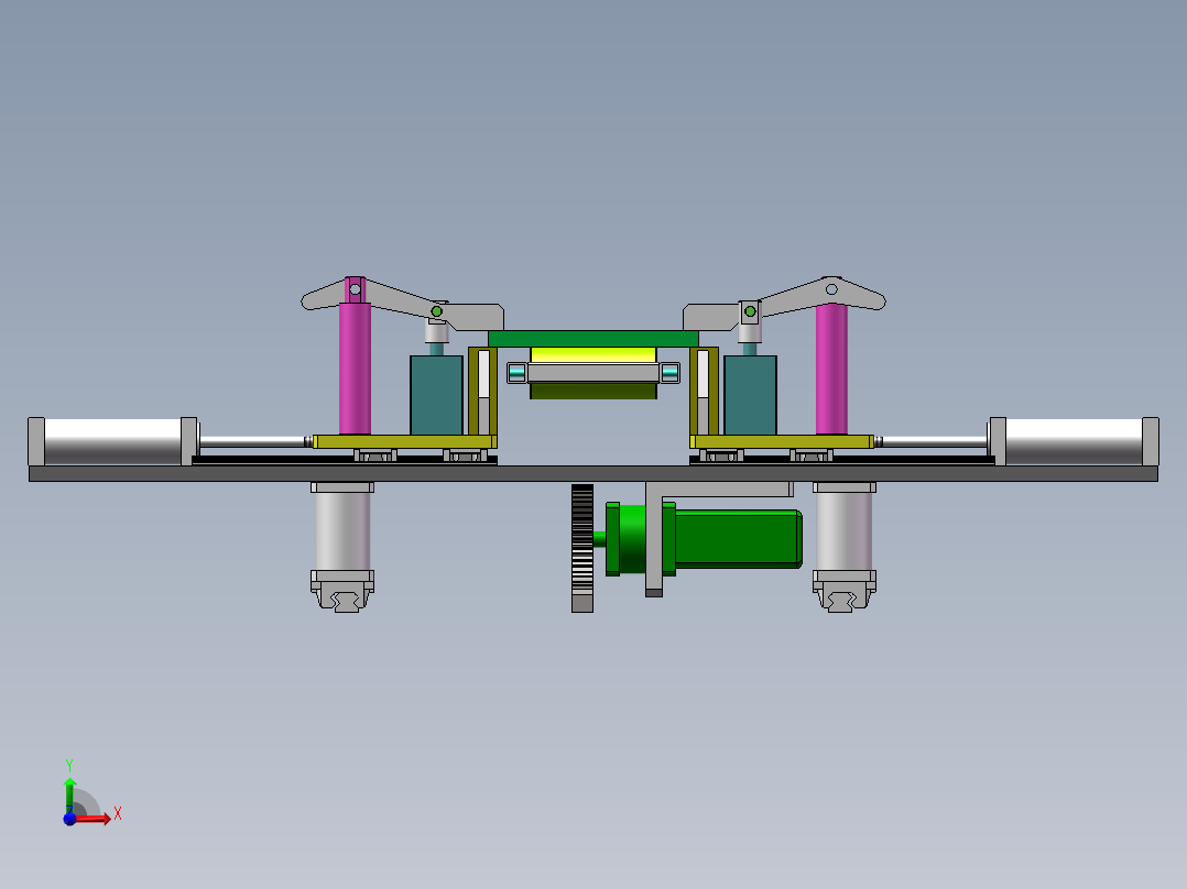 板材送料夹钳装置的设计(全部结清）前视图