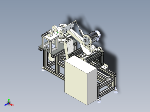 A36_铁锅形状物自动抛光打磨机